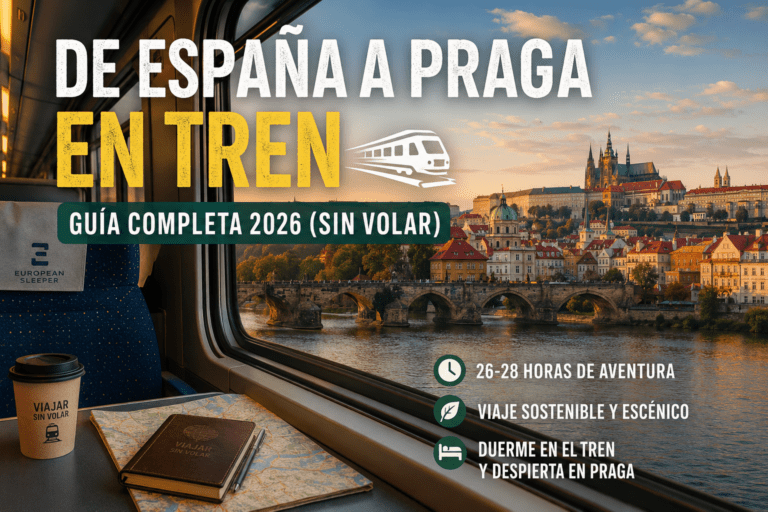 Cómo viajar de España a Praga en tren: Guía Completa 2026 (Sin Volar) 🚆✨