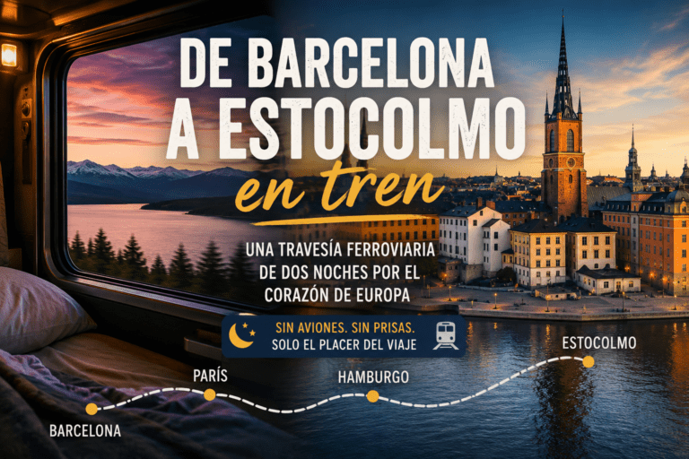 Ruta en tren de Barcelona a Estocolmo cruzando Europa en dos noches