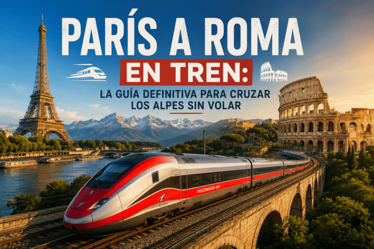 París a Roma en tren: La Guía Definitiva para Cruzar los Alpes Sin Volar 🚆🗼