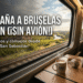 Tren Barcelona Bruselas: vista desde el interior del TGV viajando por Europa sin avión